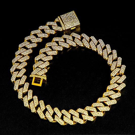 Corrente Prong 20mm Cravejada ICE - 3 fileiras