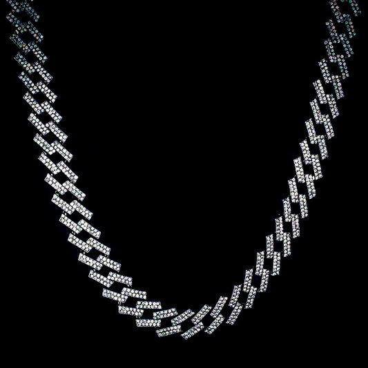 Corrente Prong 14mm Cravejada ICE - 2 fileiras