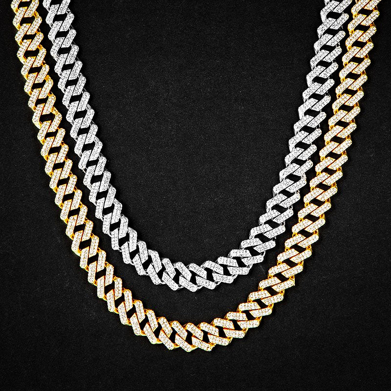 Corrente Prong 13mm Cravejada ICE - 2 fileiras