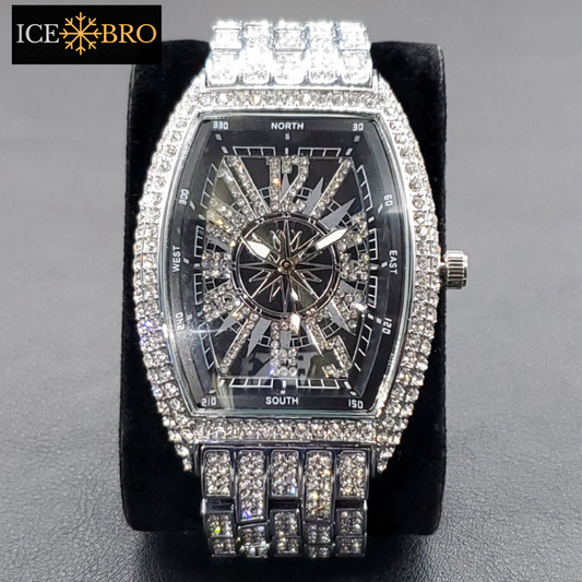 Relógio Compass Ice Cravejado - ICE BRO JOIAS