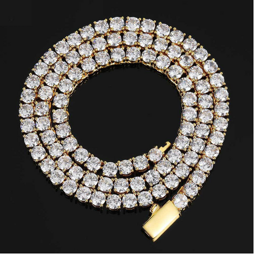 Corrente Riviera Ice - Largura 3mm, 4mm, 5mm ou 6mm - fecho gaveta - Peça Premium (resistente à água) - ICE BRO JOIAS