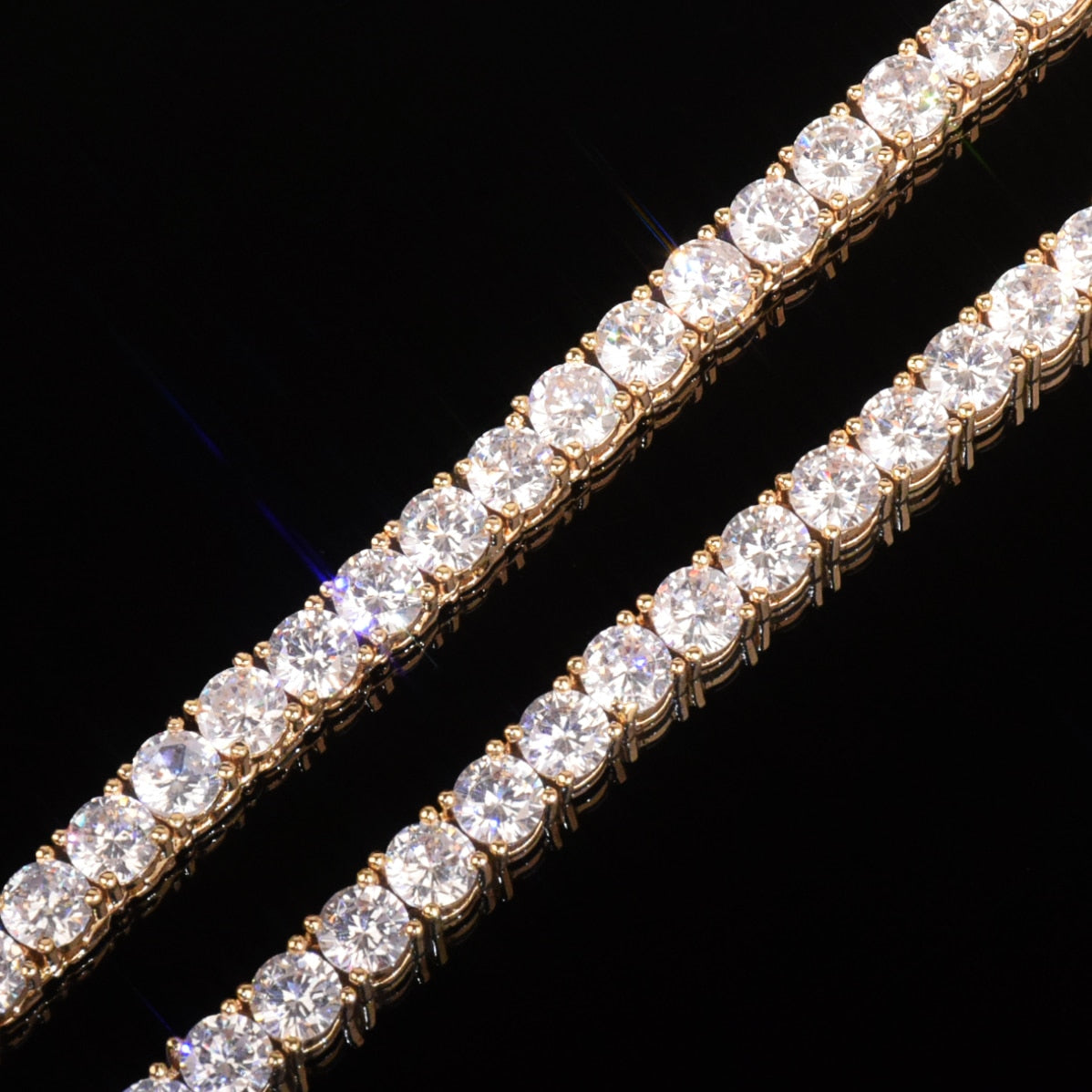 Corrente Riviera Ice - Largura 3mm, 4mm, 5mm ou 6mm - Peça Premium (resistente à água) - ICE BRO JOIAS