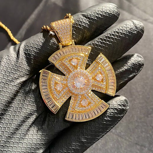 Pingente Cruz giratório ICE - Peça Premium (resistente à água) - ICE BRO JOIAS