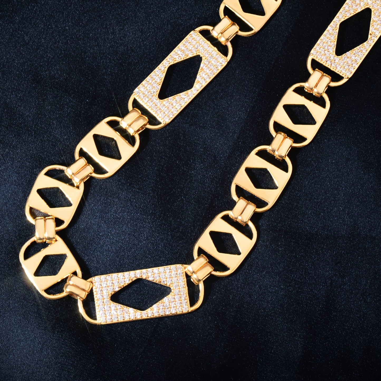 Corrente 14mm Ice 18k ou Prata - ICE BRO JOIAS