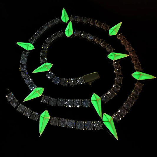 Corrente Luminosa Riveira 5mm Pantera Negra - Peça Premium (resistente à Água) - ICE BRO JOIAS