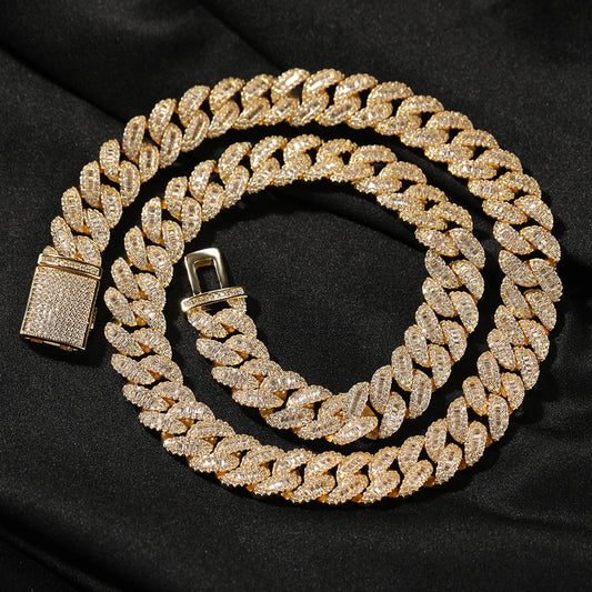 Corrente Prong 12mm Cravejada ICE - Peça Premium (resistente à água)