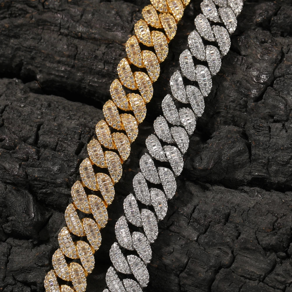 Corrente Prong 12mm Cravejada ICE - Peça Premium (resistente à água)