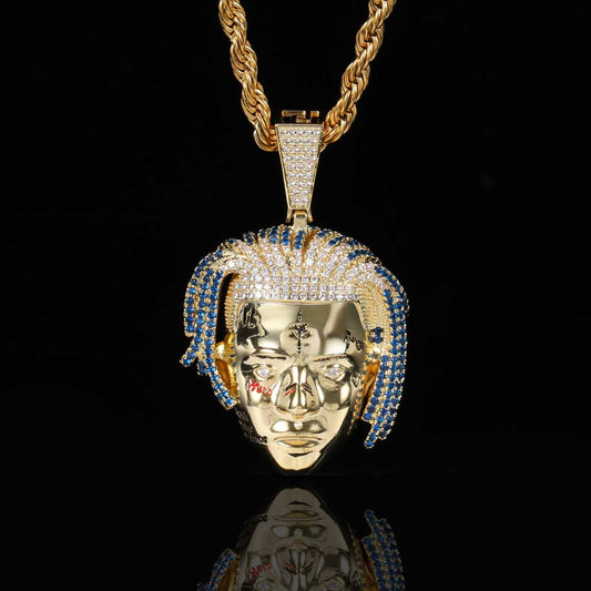 Pingente Ice estilo Rapper XXXTentacion - Peça Premium (resistente à água) - ICE BRO JOIAS