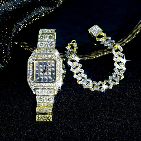 Kit Ice - Relógio Luxury + Pulseira Prong 13mm - Cumprimento 20cm