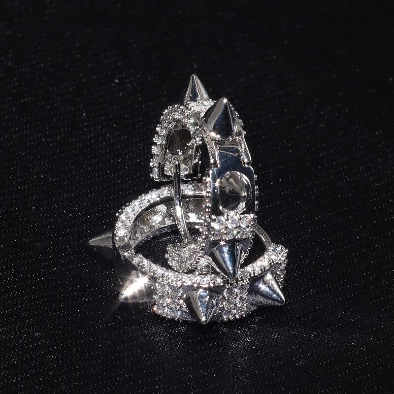 Par de Brincos Ice - banho a 10 milésimos de ouro ou prata, cravejados a mão. - ICE BRO JOIAS