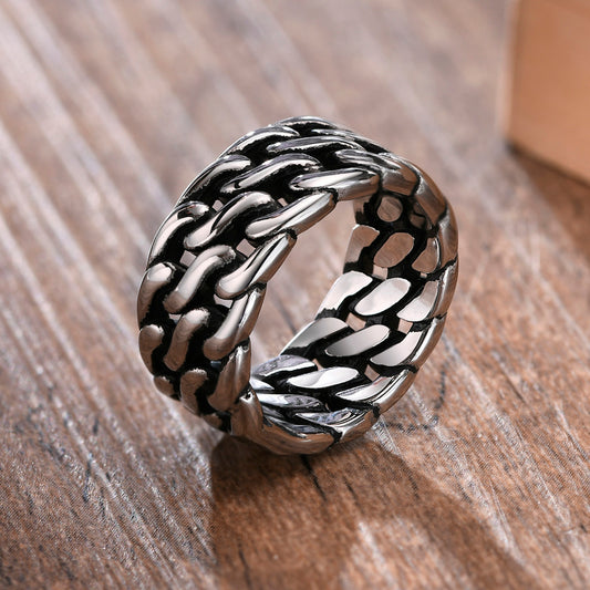 Anel Masculino Estilo Corrente - ICE BRO JOIAS