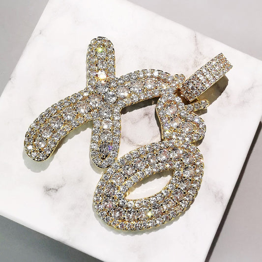 Pingente XO ICE com Corrente de brinde - Peça Premium (resistente à água) - ICE BRO JOIAS