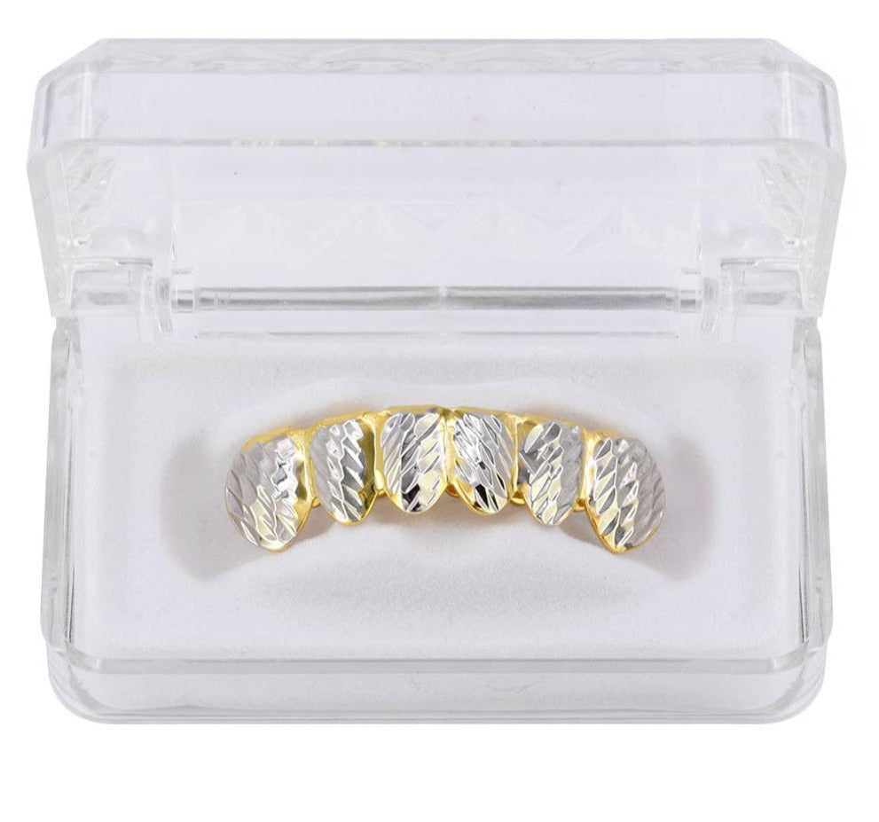 Grillz (avulso) Luxo Cravejado ICE - com Molde de Silicone para ajustar aos dentes - ICE BRO JOIAS