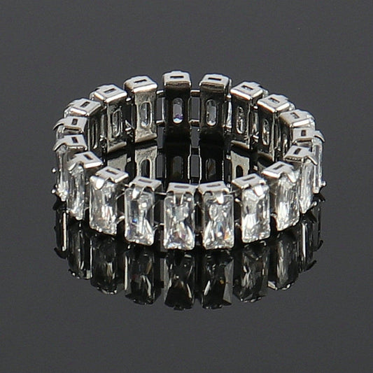 Anel Feminino Clássico Zircão Luxo - ICE BRO JOIAS