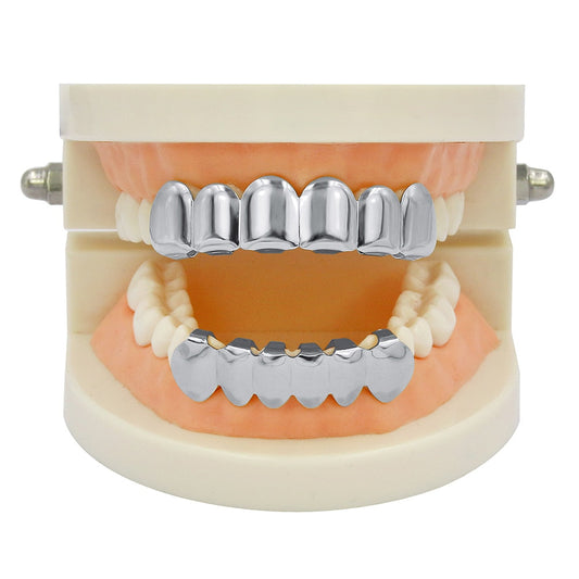 Grillz Luxo Cravejado ICE - com Molde de Silicone para ajustar - ICE BRO JOIAS