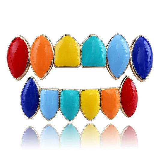 Grillz Luxo Cravejado ICE - com Molde de Silicone para ajustar aos dentes - ICE BRO JOIAS