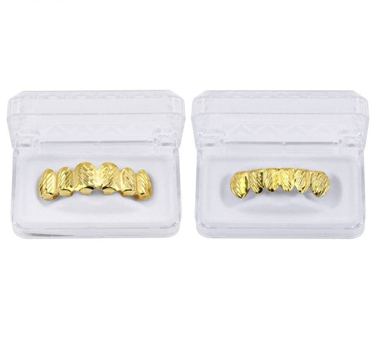 Grillz Luxo Cravejado ICE - com Molde de Silicone para ajustar aos dentes - ICE BRO JOIAS