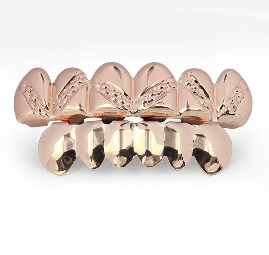 Grillz Luxo Cravejado ICE - com Molde de Silicone para ajustar aos dentes - ICE BRO JOIAS