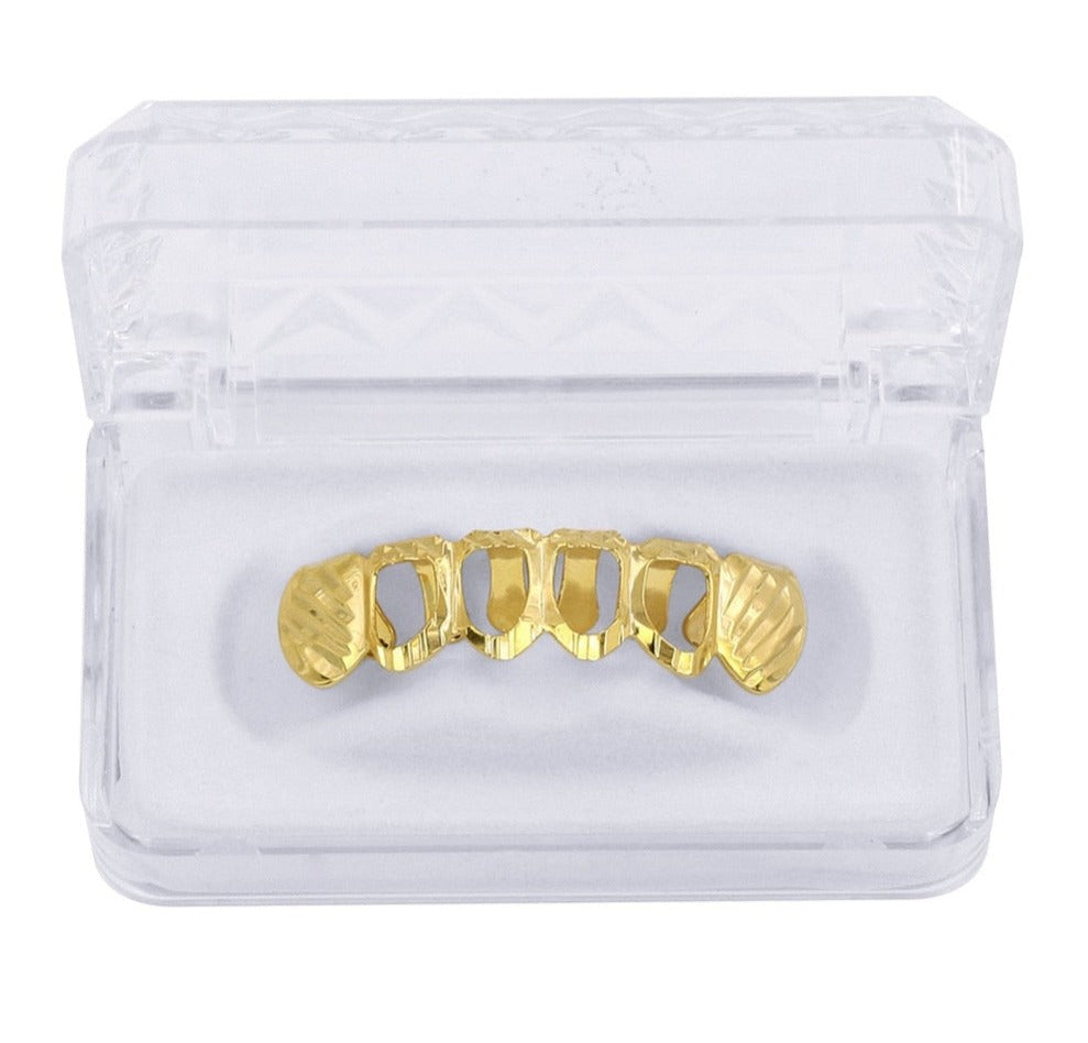 Grillz Luxo Cravejado ICE - com Molde de Silicone para ajustar aos dentes - ICE BRO JOIAS
