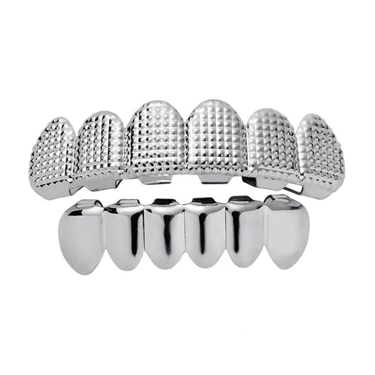 Grillz Luxo Cravejado ICE - com Molde de Silicone para ajustar aos dentes - ICE BRO JOIAS