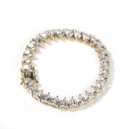 Pulseira Riviera Coração - Peça Premium (resistente à água) - ICE BRO JOIAS