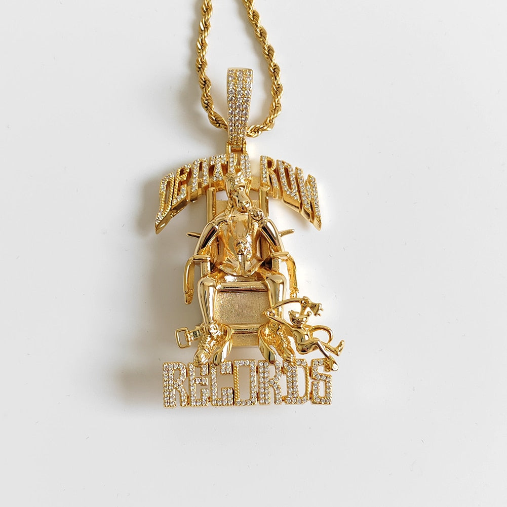Pingente ICE Death Row Records - Peça Premium (resistente à água) - ICE BRO JOIAS