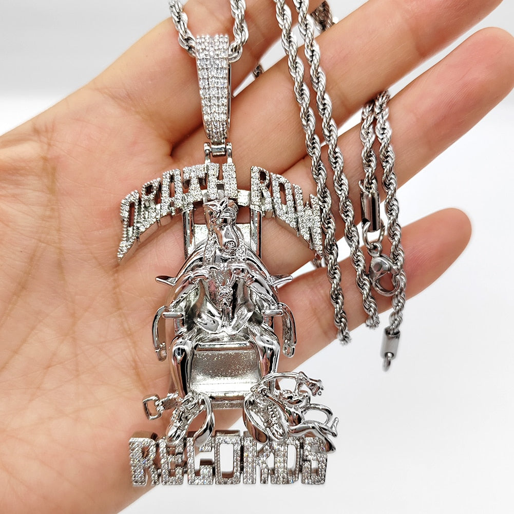Pingente ICE Death Row Records - Peça Premium (resistente à água) - ICE BRO JOIAS