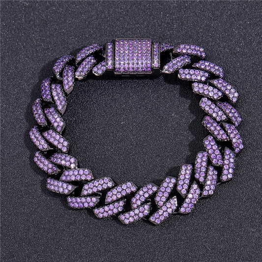 Pulseira Prong 15mm Roxo - Peça Premium - ICE BRO JOIAS