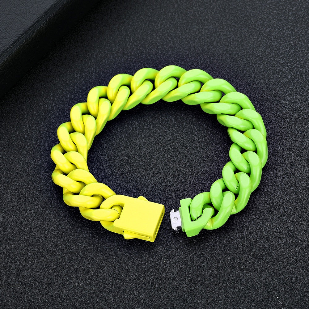 Pulseira 13mm Cuban Premium - Não é acrílico - 20cm - Peça Premium (resistente à água) - ICE BRO JOIAS