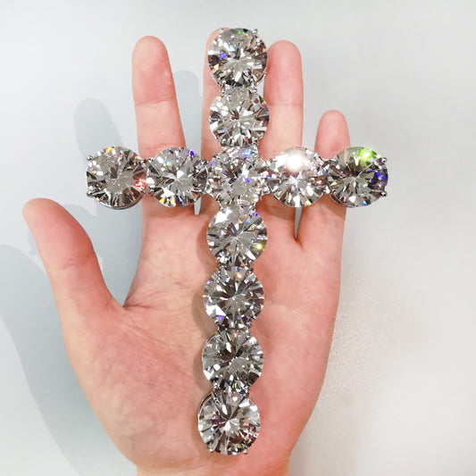 Pingente Big Cruz ICE com Corrente de brinde - Peça Premium - ICE BRO JOIAS