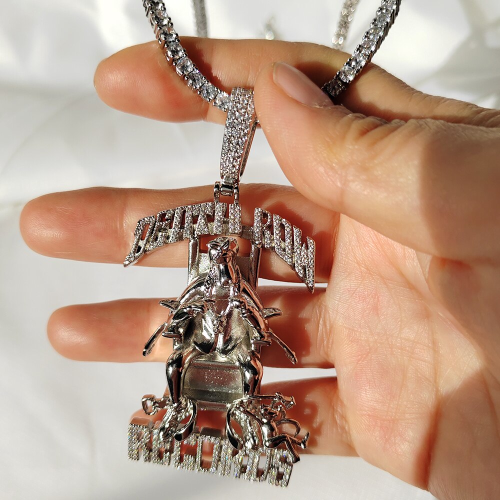 Pingente ICE Death Row Records - Peça Premium (resistente à água) - ICE BRO JOIAS