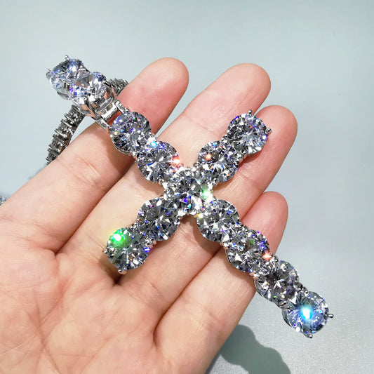 Pingente Cruz ICE com Corrente de brinde - Peça Premium - ICE BRO JOIAS