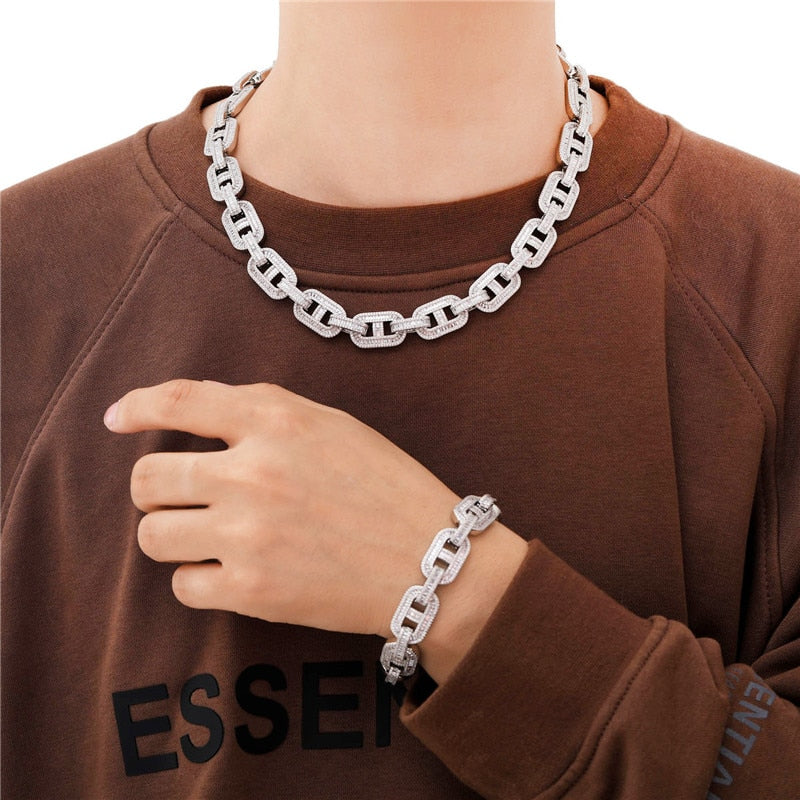 Pulseira Baguette 15mm - Peça Premium (resistente à água) - ICE BRO JOIAS