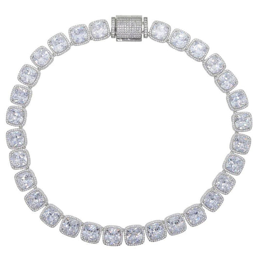 Corrente 13mm Riviera Cravejada ICE Baguette - Peça Premium (resistente à água) - ICE BRO JOIAS