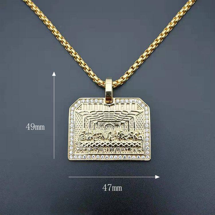 Pingente Última Ceia + Corrente Rope de brinde - ICE BRO JOIAS