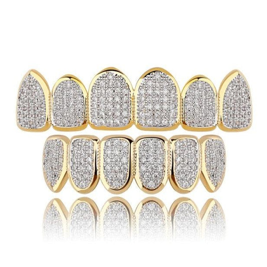 Grillz Luxo Cravejado - Tamanho Único (cima e baixo) - ICE BRO JOIAS