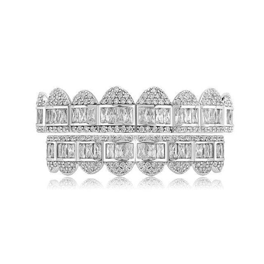 Grillz Luxo Cravejado e Zircônia - Tamanho Único (cima e baixo) - ICE BRO JOIAS