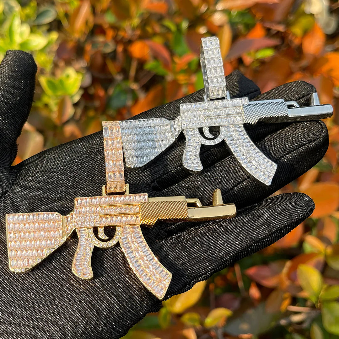 Pingente AK47 com Corrente de Brinde - Peça Premium - ICE BRO JOIAS