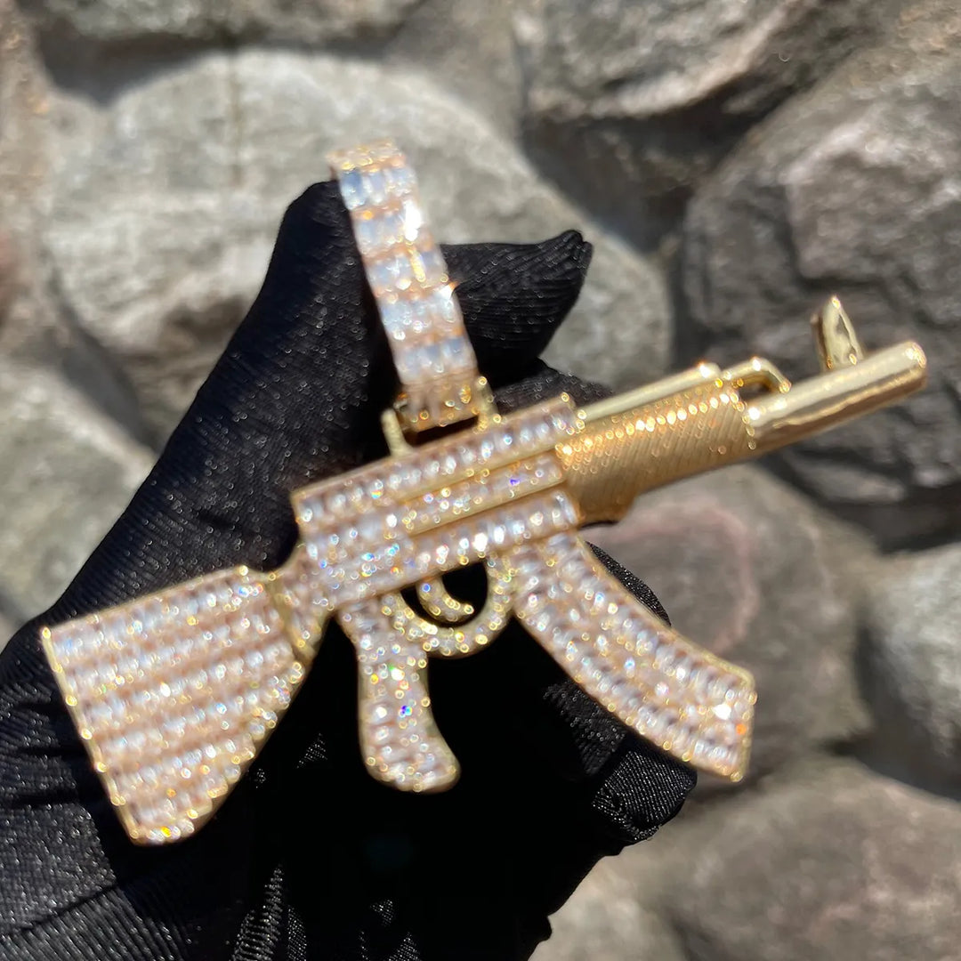 Pingente AK47 com Corrente de Brinde - Peça Premium - ICE BRO JOIAS