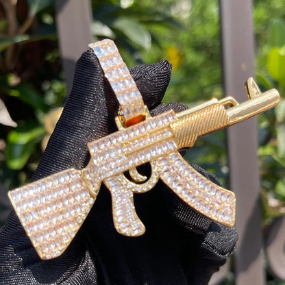 Pingente AK47 com Corrente de Brinde - Peça Premium - ICE BRO JOIAS