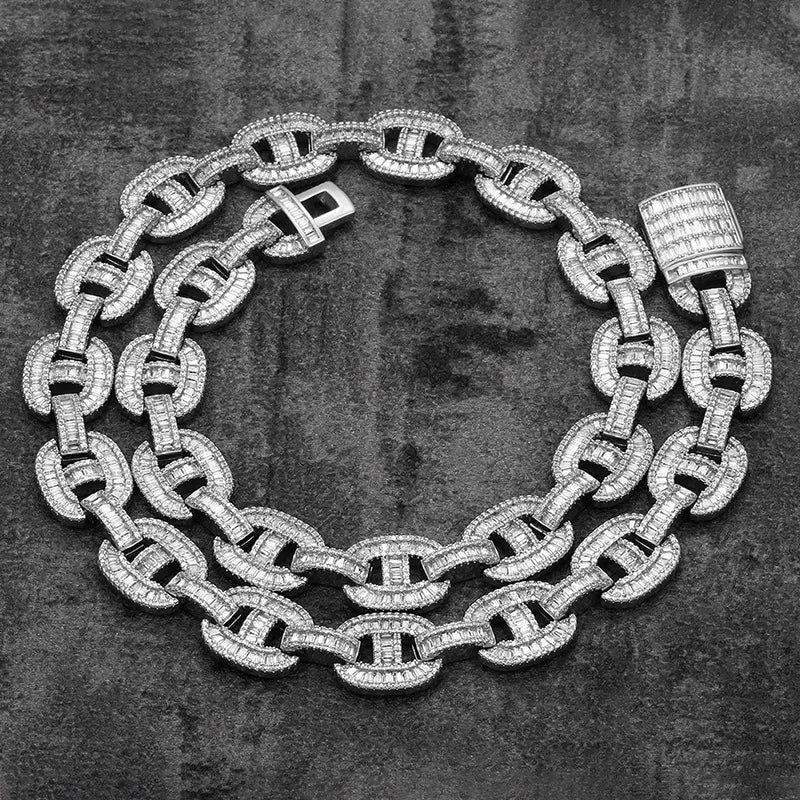 Corrente 20mm Elos - Cravejado ICE - Peça Premium (resistente à água) - ICE BRO JOIAS