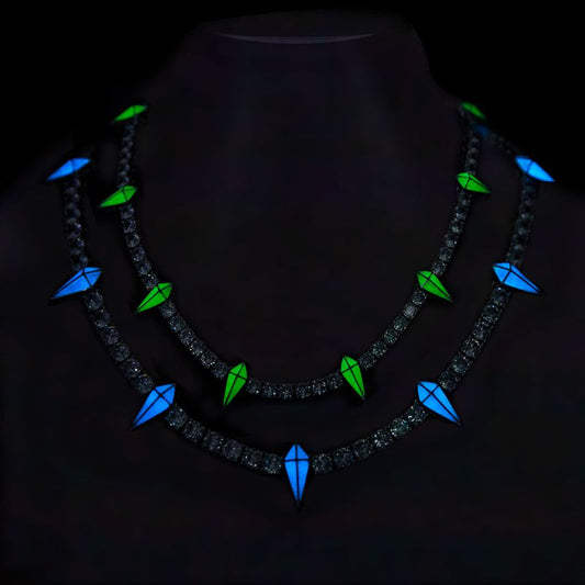 Corrente Luminosa Riveira 5mm Pantera Negra - Peça Premium (resistente à Água) - ICE BRO JOIAS