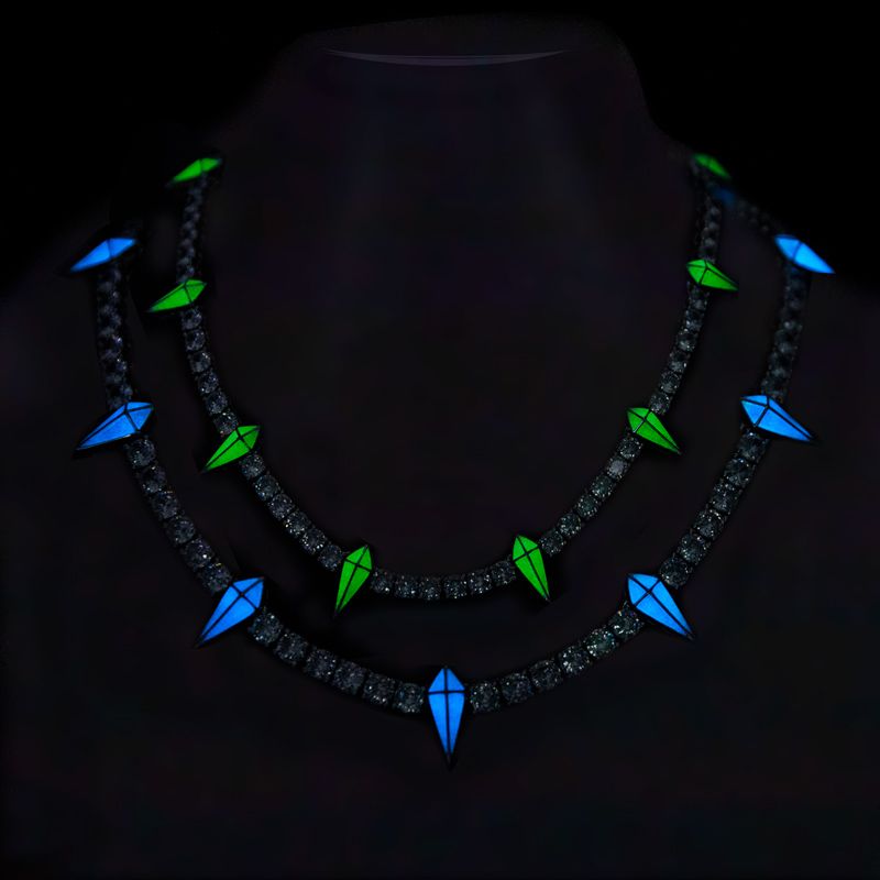 Corrente Luminosa Riveira 5mm Pantera Negra - Peça Premium (resistente à Água) - ICE BRO JOIAS