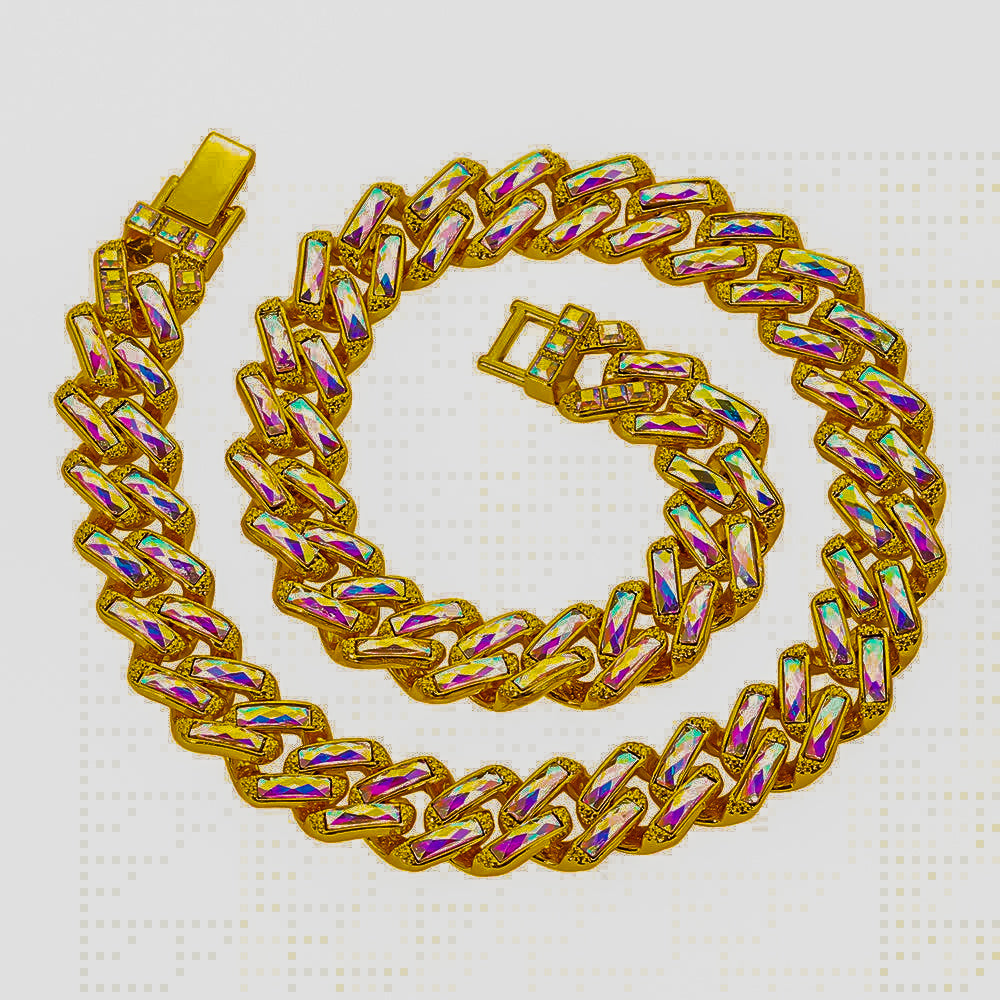 Corrente Prong 13mm Cristais - Muito brilho!