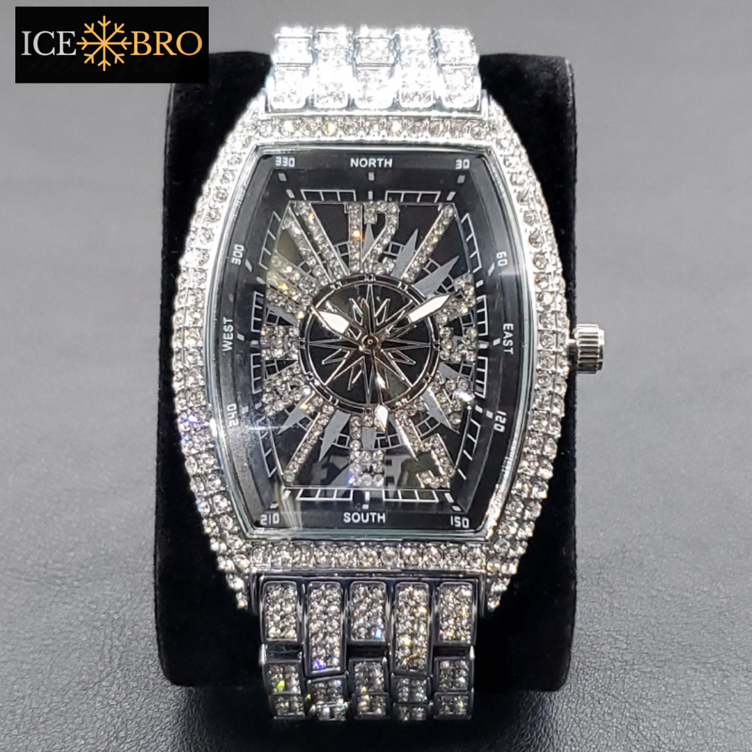 Relógio Compass Ice Cravejado - ICE BRO JOIAS