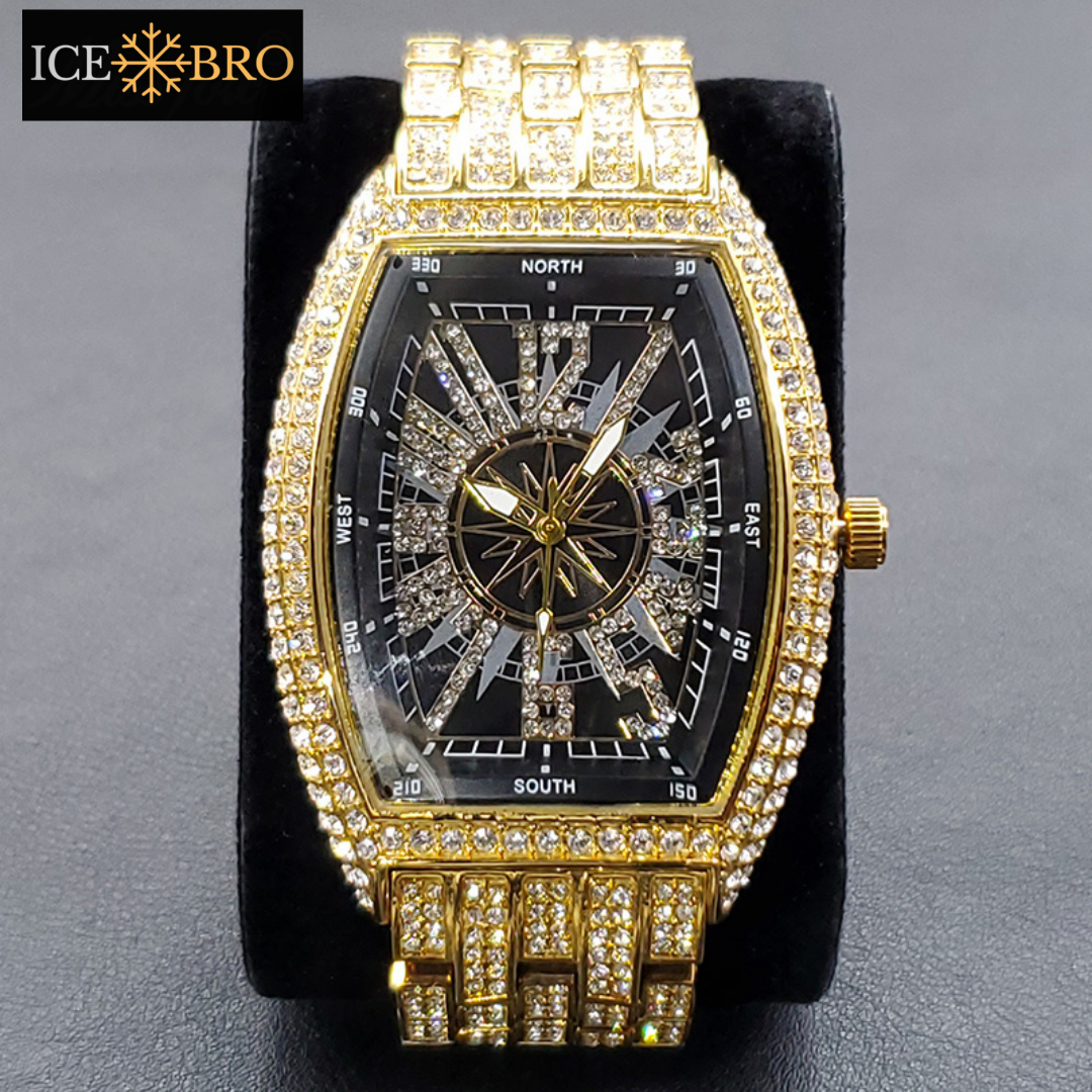 Relógio Compass Ice Cravejado - ICE BRO JOIAS