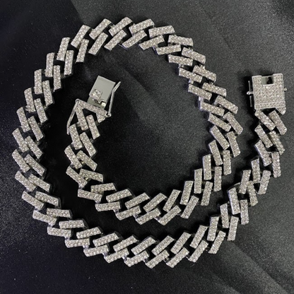 Kit ICE Prong - Corrente Prong e Relógio Cravejado - ICE BRO JOIAS