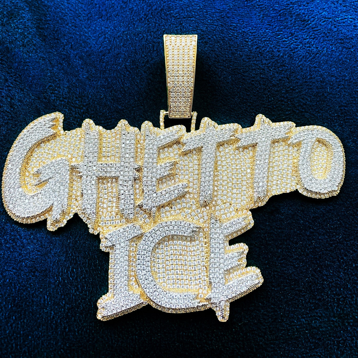Pingente Personalizado Ice - Com Corrente Cuban Premium ou só Pingente - Peça Premium (resistente à água) - ICE BRO JOIAS