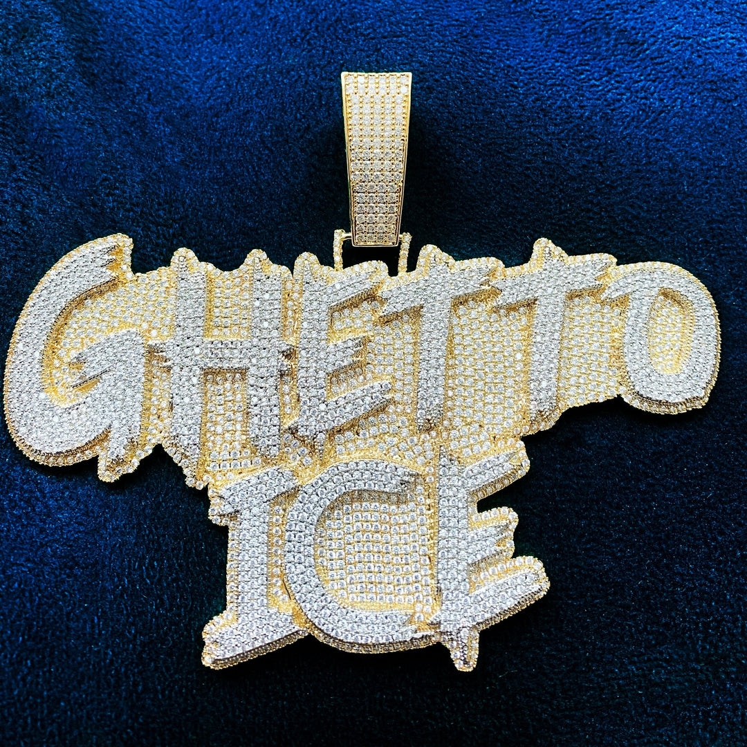 Pingente Personalizado Ice - Com Corrente Cuban Premium ou só Pingente - Peça Premium (resistente à água) - ICE BRO JOIAS