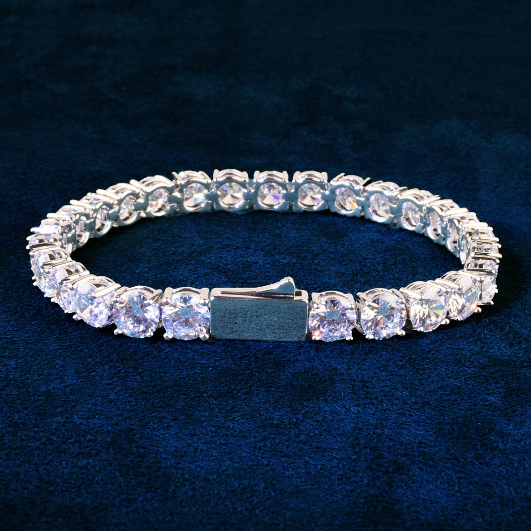 Pulseira Riviera - Largura 3mm 4mm 5mm - Peça Premium (resistente à água) - ICE BRO JOIAS